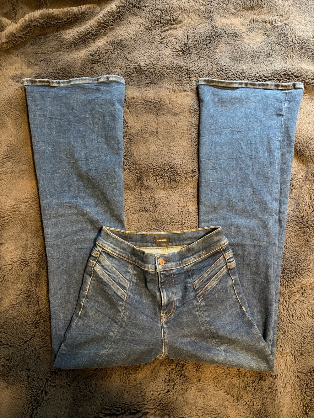 Express 70s flare jeans
